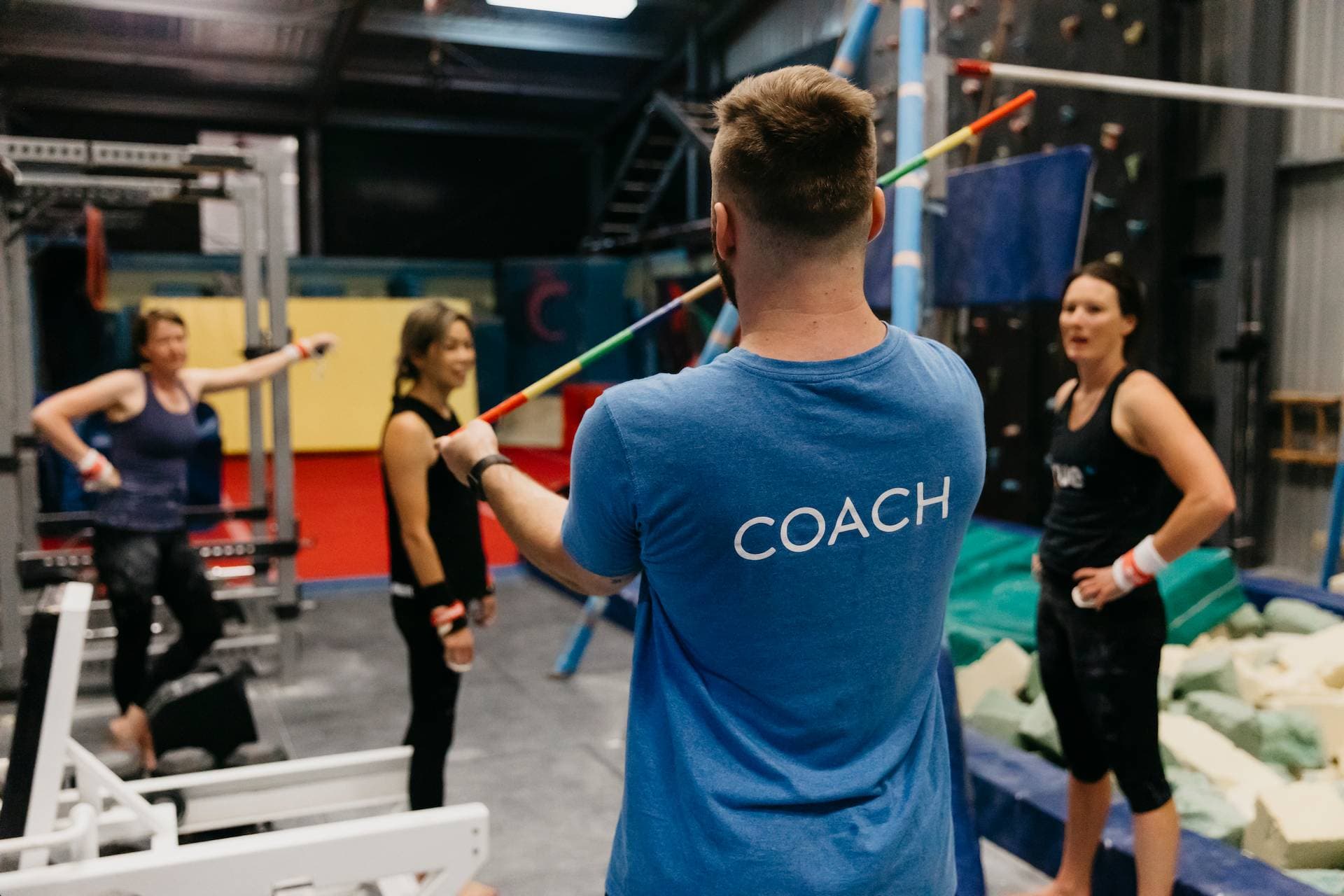 Head coach Nick teaching a class.